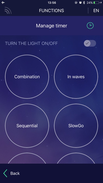 App smart connection LED lights