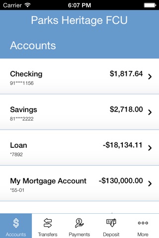 Parks Heritage FCU screenshot 3