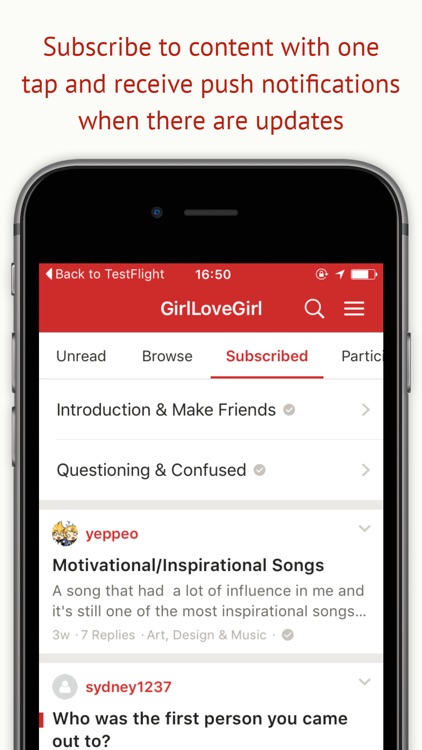 GirlLoveGirl.net Forum App