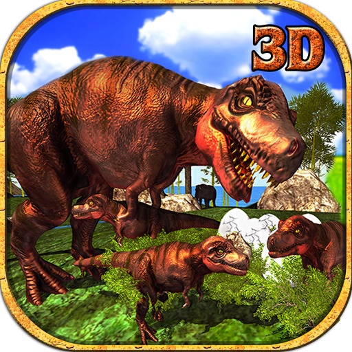 Life of Tyrannosaurus: T-Rex Dinosaur Survival Icon