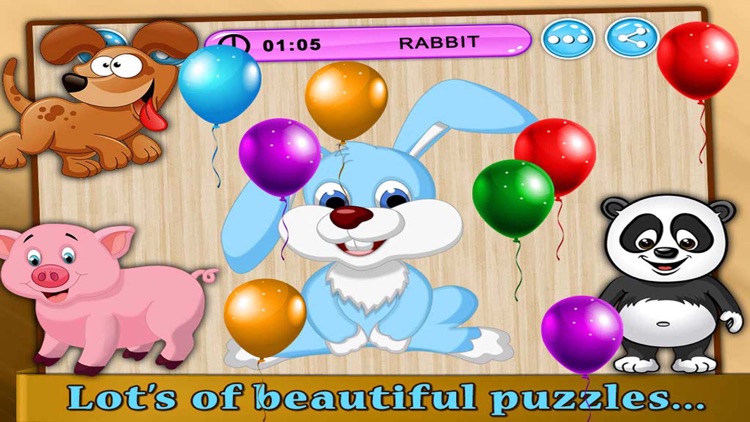 Kids Animals - Jigsaw Puzzle Game for Kids screenshot-3