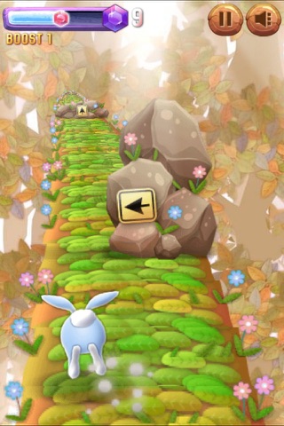 3D Infinite Rabbit Runner Dash At Sky Craft World screenshot 2