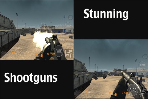 Real Trigger FPS Weapons Shooting Test : Desert Range Mission Games Free screenshot 3