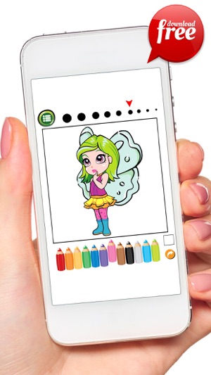 Doodle Fairy Girl Coloring Book: Free Games For Kids And Tod(圖4)-速報App