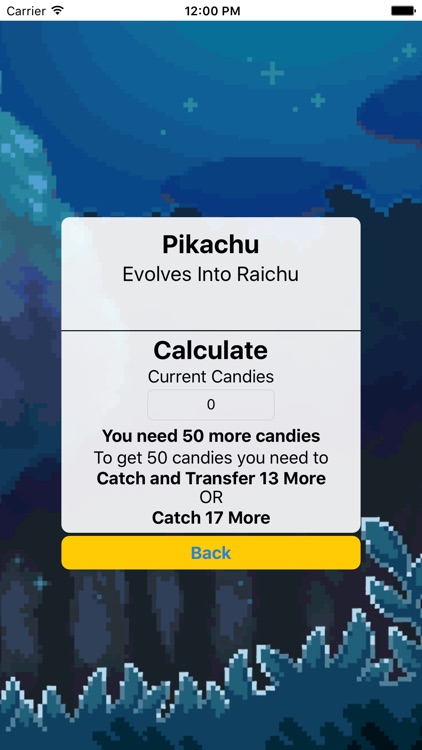 Candy Evolution Calculator For Pokémon GO