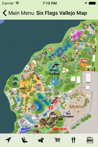 Six Flags Map Free screenshot 2