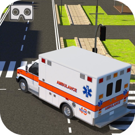 VR Real Ambulance Parking Simulator Free - 3D city rescue game 2016 iOS App