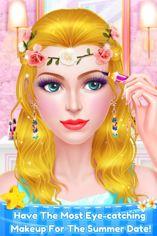 Summer Perfect Date: Spa Makeup and Dress Up Makeover Girl Games screenshot 3