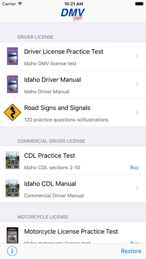 Idaho DMV Test Prep(圖1)-速報App