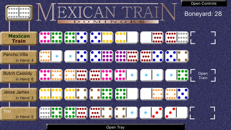 Mexican Train Dominoes (Deluxe)