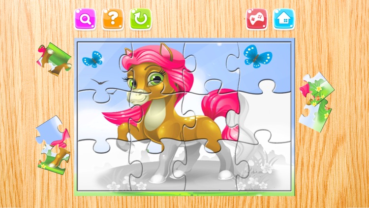Horse Puzzle Games Free - Pony Jigsaw Puzzles for Kids and Toddler - Preschool Learning Games screenshot-3