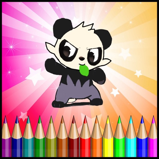 Coloring Book Games Kids Panda