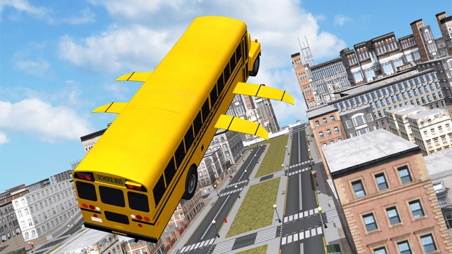 Flying School bus Simulator game(圖4)-速報App