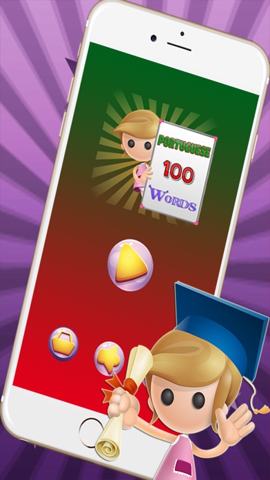 100 Basic Easy Words : Learning Portuguese Vocabulary Free Games For Kids, Toddler, Preschool And Kindergarten 1.0 IOS -