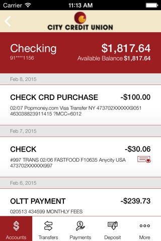 City Credit Union Mobile screenshot 4