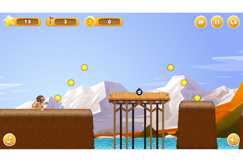 Caveman Run and Jump - Endless Running And Jumping screenshot 2