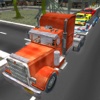 Car Transport Trailer 3D - Heavy Duty Truck Driving & Parking Test Game