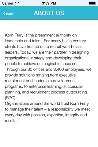 Korn Ferry Investor Relations screenshot 3