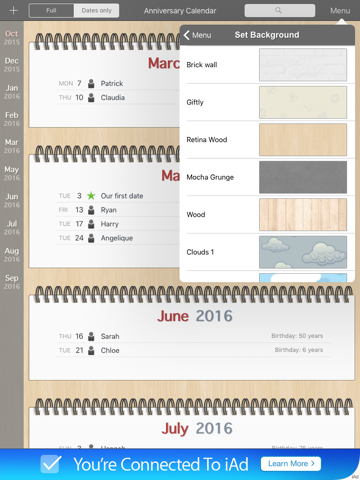 Anniversary Calendar screenshot 4