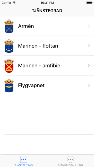 Militära gradbeteckningar(圖1)-速報App