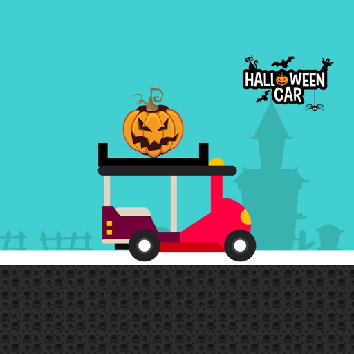 Halloween Car Racing and Balance Icon