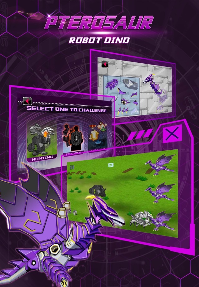 Pterosaur: Robot Dinosaur - Trivia & Funny Puzzle Racing Sports Game screenshot 4