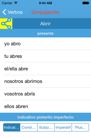 spanish verbs Free ! screenshot 2