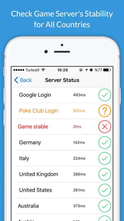 PokeTools & Server Status for Pokemon Go