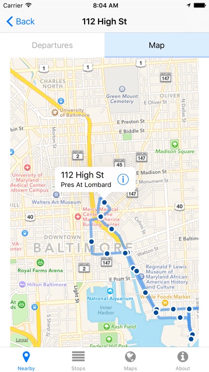 Charm City Circulator Now - Real-time Transit Arrivals screenshot-0