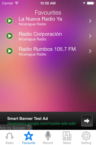 Nicaragua Radio News Music Recorder screenshot 3