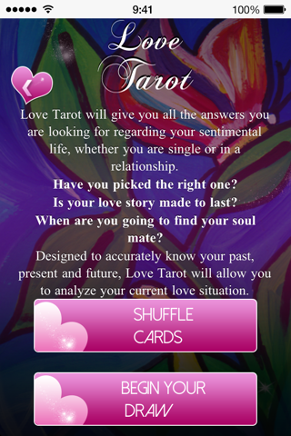 Tarot de l'amour screenshot 2