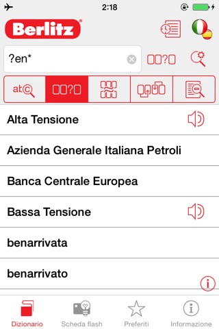 Italian <-> Spanish Berlitz Basic Talking Dictionary screenshot 2