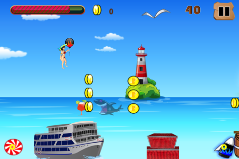 Bikini Beach Shark Jump Escape screenshot 2