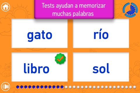 MIS PALABRAS: Juego de lectura para niños. Juega con Kiddy Words! screenshot 4