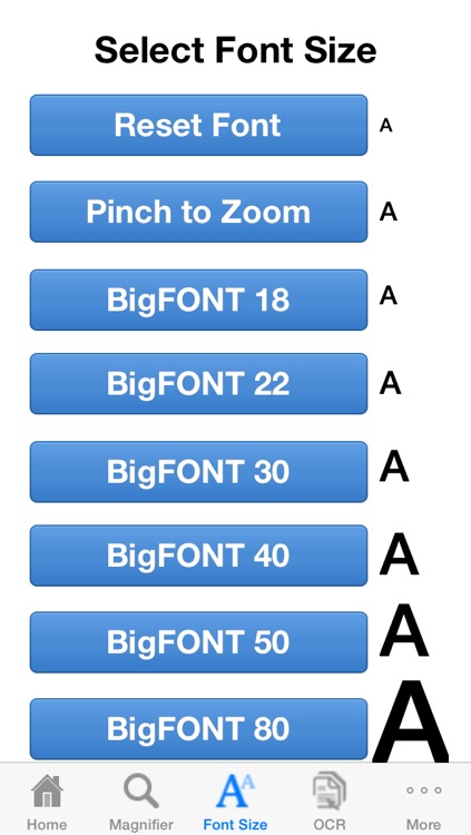 BigFONT OCR Text Reader with TTS, Reading Magnifier and Stereograms for Eye Exercises to help with Presbyopia, eye strain & Accessibility. The best document scanner to convert scan to text