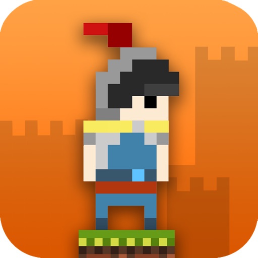 Impossible Run - endless jump with a pixel knight iOS App