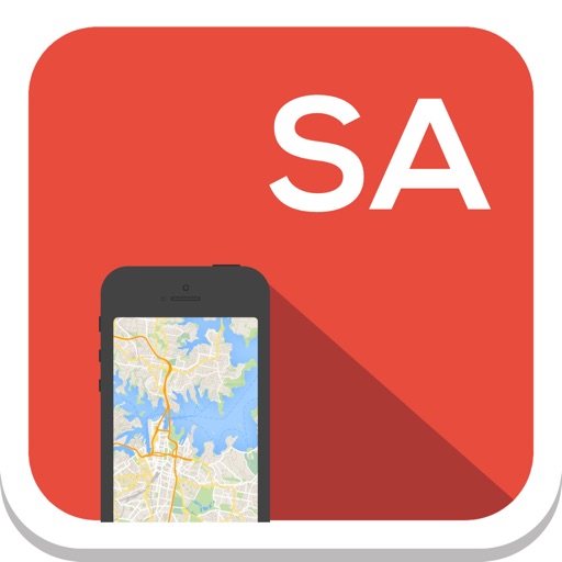 South America offline map, guide, weather, hotels. Free navigation (inc. Brazil, Argentina, Mexico) icon