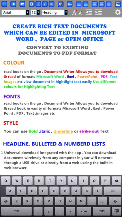 GoodWriter 4 - Documents, Hand-Written Notes and PDF