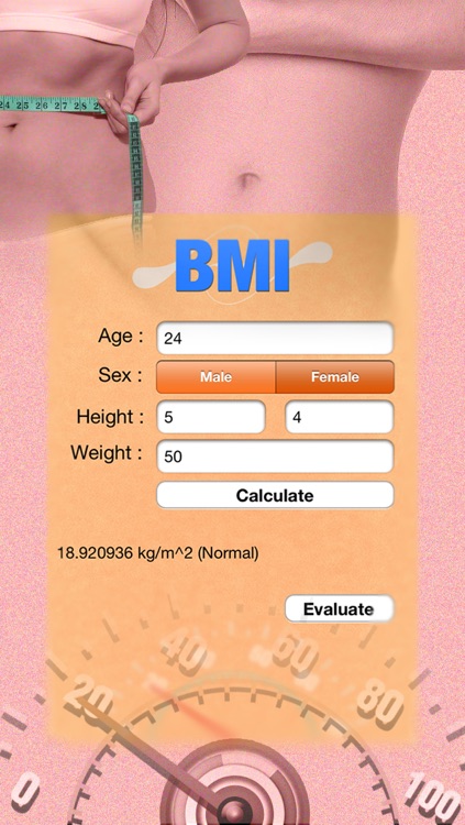 Pocket BMI Calculator