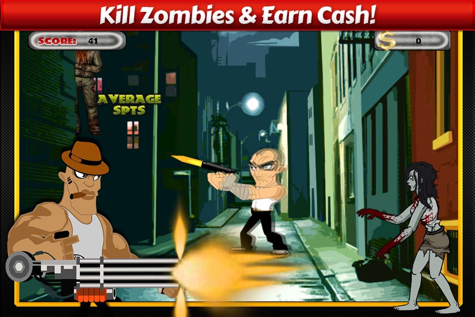 Tough Gangstars vs Zombies Invasion - Judgement Day Defense Shooting Games screenshot 3