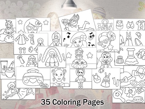 Girls Fashion Painting 4 Kids - colouring book for little angels and princesses screenshot 4