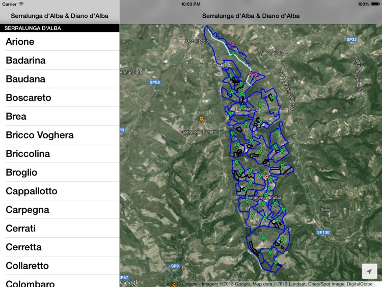 Serralunga & Diano d'Alba Wine Map