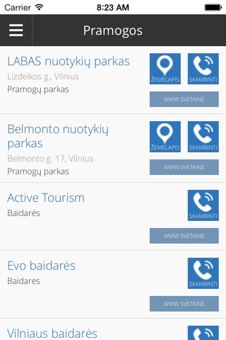Birštonas Info screenshot 2