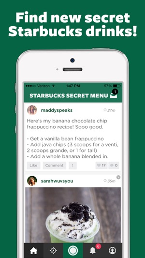 Secret Menu Starbucks Edition - Coffee, Frappuccino, Macchia(圖1)-速報App