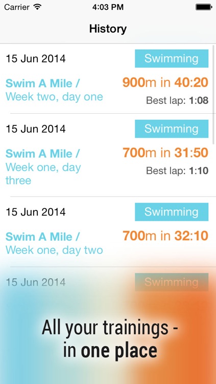 Swim! Bike! Run! : workout plans for swimming, cycling and running screenshot-4