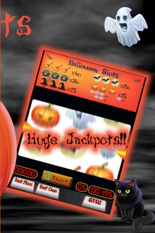 Halloween Slot Machine - Huge Bonuses And Large Payouts! screenshot 3