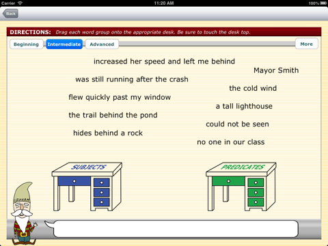 Grammar 4 Writers - Elementary Subjects and Predicates screenshot 2