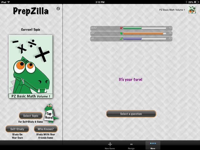 PrepZilla - Study With Your Friends Test Prep Game Screenshot