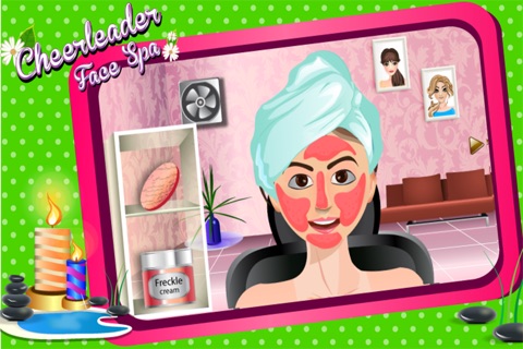 Cheerleader  Facial Spa:  Best Play & Learn Center Makeover Make-up Addictive Game screenshot 3