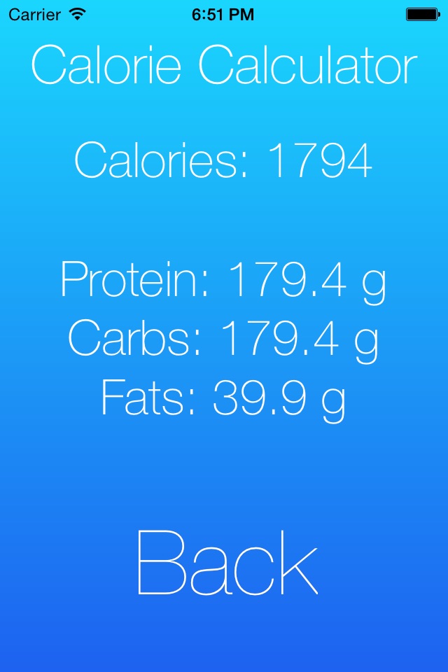 Calorie Calculator screenshot 2